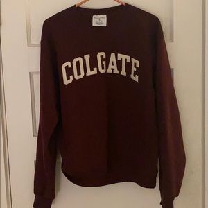 colgate maroon crew neck